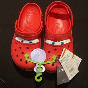Rare Lightning McQueen Crocs! Womens 9 mens 7